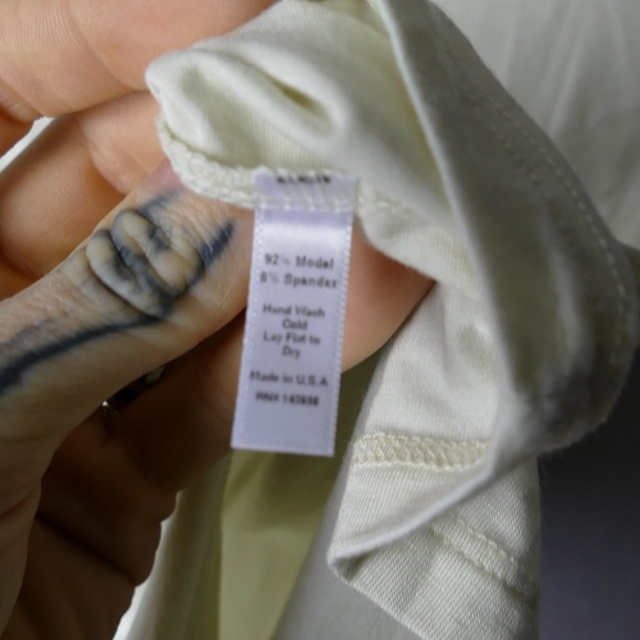 JOAH BROWN Cream Cropped Long Sleeve Top M L - Picture 6 of 7